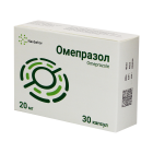 Omeprazol 20 mg № 30 kapsulalar