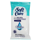 Салфетки влажные Soft care без запаха №10