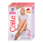 Носки женские CONTE40 (2 пары) размер 23-25 natural