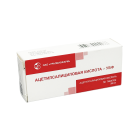 Asetilsalitsil kislotasi-UBF 500 mg No 50 tab.