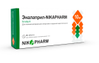 Эналаприл-Nikapharm 10мг №30 таблетки