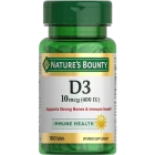 Витамин D3 Nature`s Bounty 10 mcg (400IU) №100табл