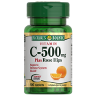 Витамин С и Шиповник Nature`s Bounty 500мг №100 таблетки