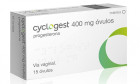 Cyclogest, 400 mg, tab. vag. № 15