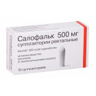 Салофальк, 500 мг, супп. рект. №10