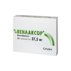 Венлаксор 37,5 мг таблетки №30*