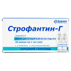 Строфантин-Г 0,25мг/мл 1мл №10 р-р д/и.