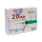 Шприц "РМ" 20мл 0,8х40,0мм TW трехдетальный Луэр