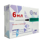 Шприц "РМ" 6мл 0,7х40,0мм TW двухдетальный Луэр