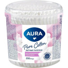 Ватные палочки "Aura" №200 (стакан)