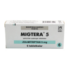 Migtera 5 mg № 6 tabletkalari