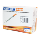 Шприц инсулиновый ACCU SHOT U-100 1мл 31Gх5/16