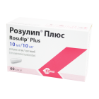 Rozulip plus 10 mg/10 mg № 60 qopqoq.