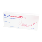Энокс 4000 анти-Ха МЕ/0,4мл 0,4мл №2 раствор для инъекций