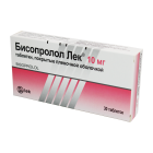 Бисопролол 10 мг №30 блистеры