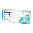 Диакарб 250 мг №30