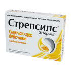 Стрепсилс мед/лимон №24