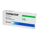 Торватор 10 мг №20
