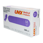 Nitril qo'lqoplar. asal. n/s. n/opud.violet. r.M № 100