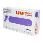 Nitril qo'lqoplar. asal. n/s. n/opud.violet. r.L № 100