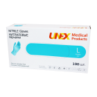 Nitril qo'lqoplar. asal. n/s. n/opud.blue. r.L № 100