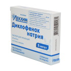 Diklofenak natriy 25 mg/ml 3 ml No 5