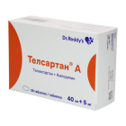 Телсартан А 40 мг+5 мг №28 таблетки