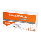 Канамицина 1,0 №1 порошок для приготовления раствора для инъекций