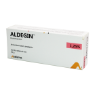 Tashqi foydalanish uchun Aldegin 1,25% 60 g gel.