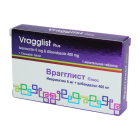 Wragglist plus No 1 6mg+400mg chaynaladigan tabletka.