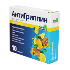Антигриппин №10 медово-лимонный порошок для приготовления раствора