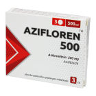 Азифлорен 500 мг №3 таблетки