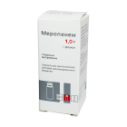Меропенем 1,0 г №1 порошок для приг. раствора для внутривенного введения