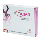 Тадал 20 мг+60 мг №4 таблетки