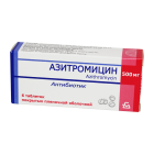 Azitromitsin 500 mg № 6 tabletkalari