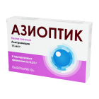 Azioptik 15 mg/g 0,25 g № 6 eritmasi ko'z tomchilari