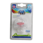 Соска-пустышка "Canpol" силиконовая 0-6 месяцев с колпачком