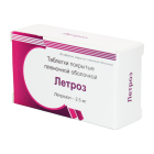 Летроз 2,5 мг №30 таблетки