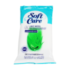 Салфетки влажные Soft care алоэ №10