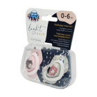 Соска силиконовая Bonjour Paris (0-6 месяцев) розовая №2