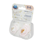 Соска силиконовая Royal baby (0-6 месяцев) розовая №2