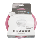 Тарелка с разделителем Twistshake розовая 6+ месяцев