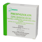 Prednizolon 30 mg/ml 1 ml № 10 eritmasi d/iv va mushak ichiga yuborish.