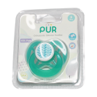 Соска-пустышка Pur силиконовая ортодонтическая 6 месяцев+