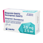 Bisoprolol-Santo 2,5 mg № 30 tabletkalari