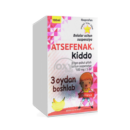 product-Acefenak Kiddo 100mg/5ml 100ml suspenziyasi ogʻiz orqali yuborish uchun