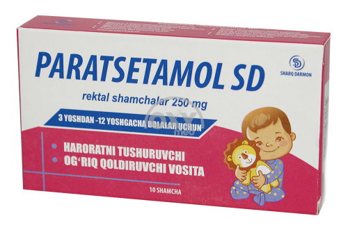 product-Paratsetamol SD 250 mg № 10 rektal shamlar