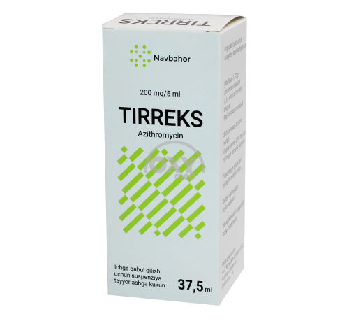 product-Og'iz orqali yuborish uchun Tirrex 200 mg/5 ml por.d/suspenziya