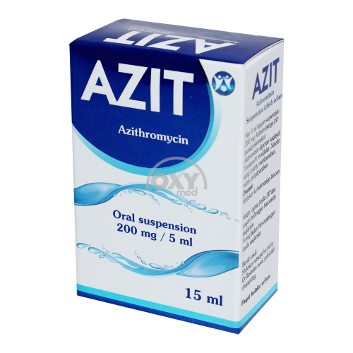 product-Og'iz orqali yuborish uchun azit 200 mg/5 ml 15 ml suspenziya