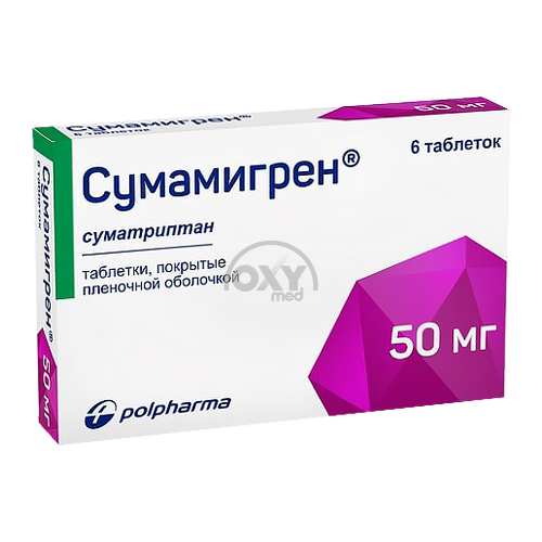 product-Сумамигрен 50мг №6